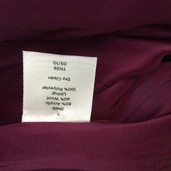 TALBOTS szM raspberry jacket w/peplum-like bottom - Picture 4 of 5